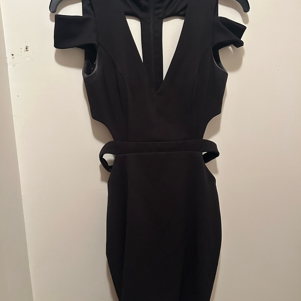 Windsor Black Backless Dress with Cut-Outs
